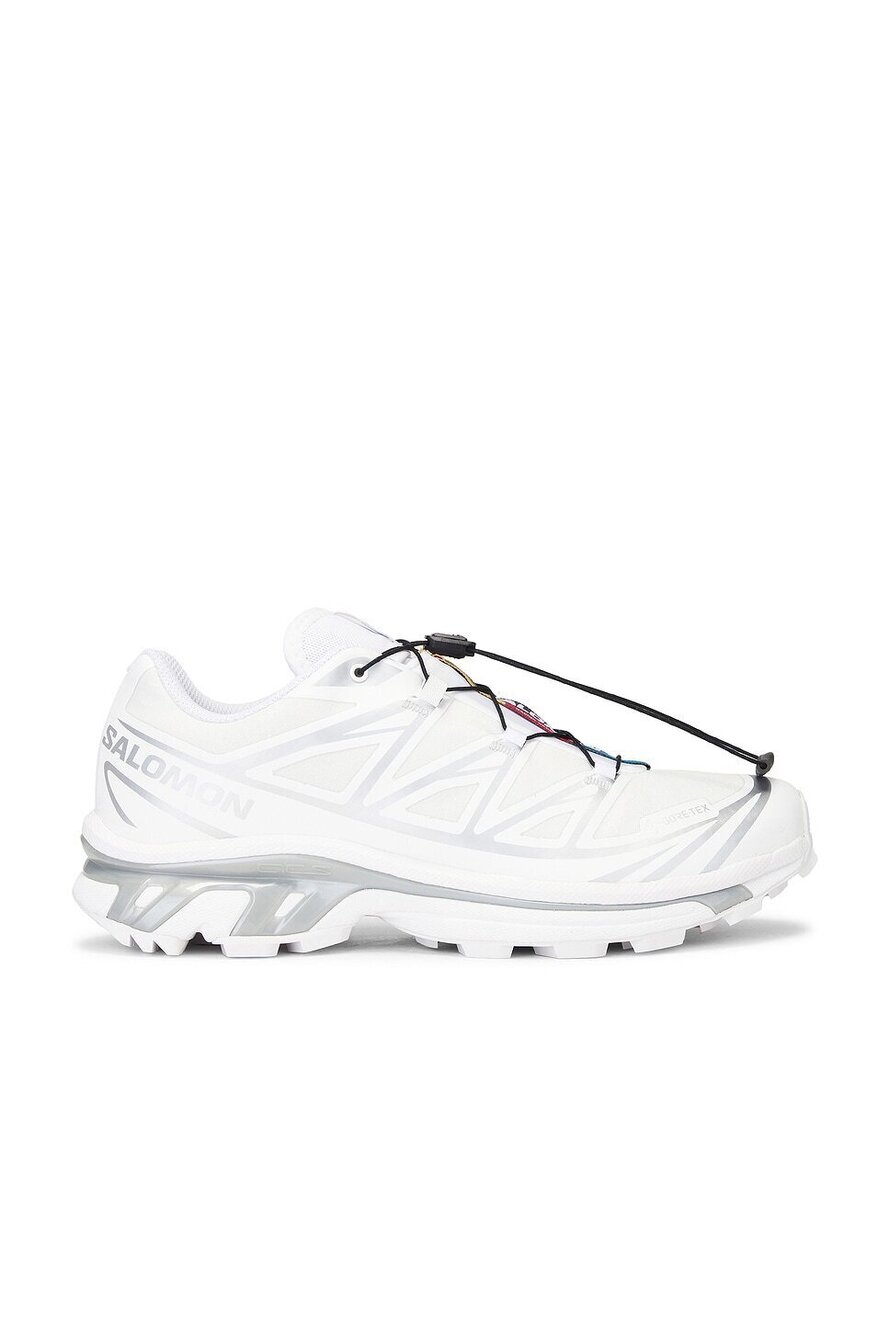 New Salomon XT-6 Sneaker in White & Lunar Rock mesh